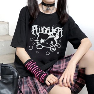 Camiseta Hello Kitty Japonês E Coreano y2k