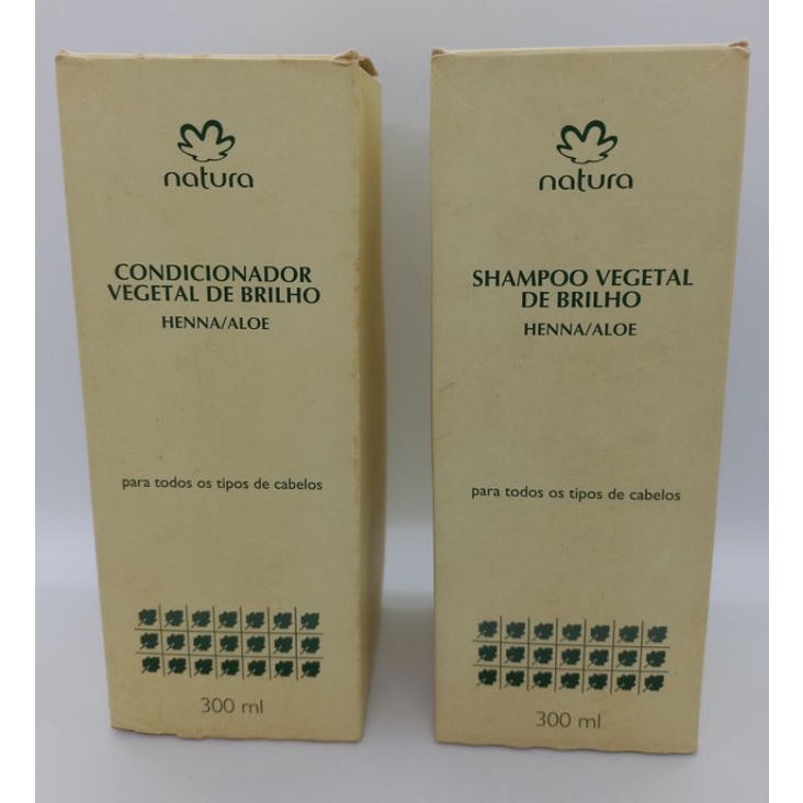 kit Shampoo e Condicionador Vegetal de Brilho Henna/Aloe - Descontinuado  Natura. | Shopee Brasil