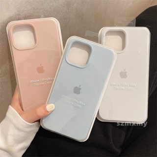 Capa Rosa De Areia Novo Céu Azul Silicone Fundição Para Telefone IPhone 14 11 12 13 Pro X XS Max XR 7 8 Plus De Borda Reta De Cor Branca