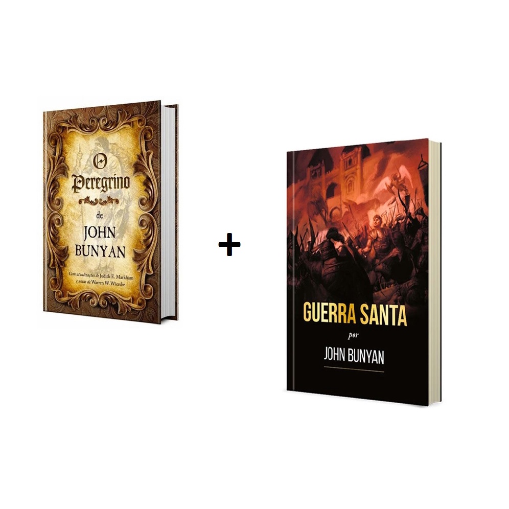 Kit 2 Livros John Bunyan | Peregrino + Guerra Santa
