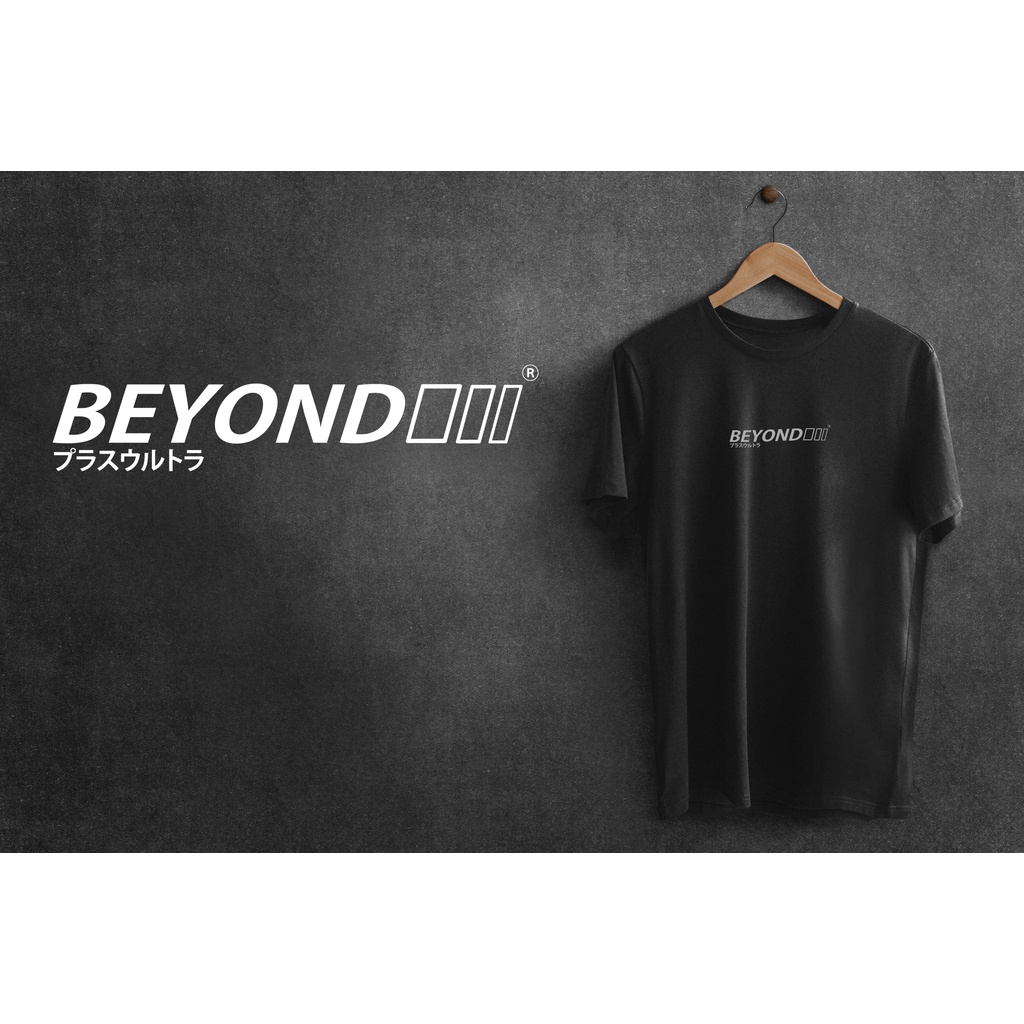 Camiseta Beyond 100 Algodão Preto Branco E Cinza Moda Masculina E