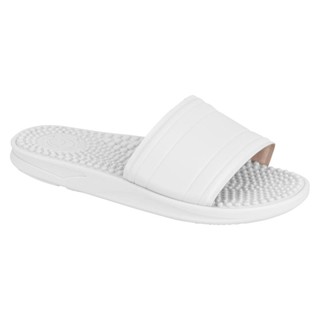 Chinelo Slide MASSAGEADOR Beira Rio Feminino Casual Napa Branco