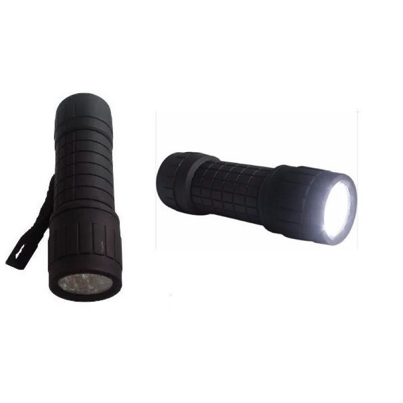 Luminaria Lanterna  Leds Pequena Recarregável A Pilha Emborrachada  Resistente a Água