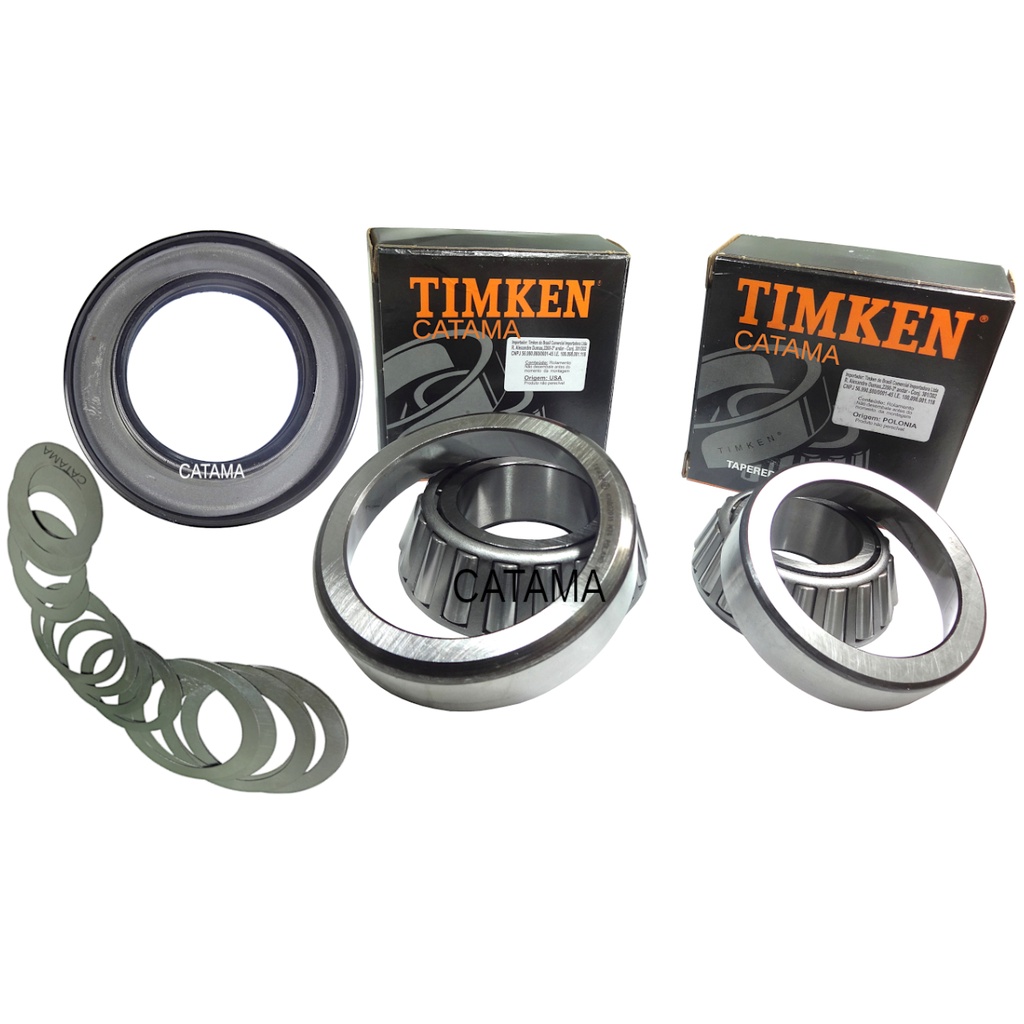 Kit retentor Calços Rolamentos Diant Tras Pinhão Diferencial Tras S10 Blazer c20 silverado DANA 46