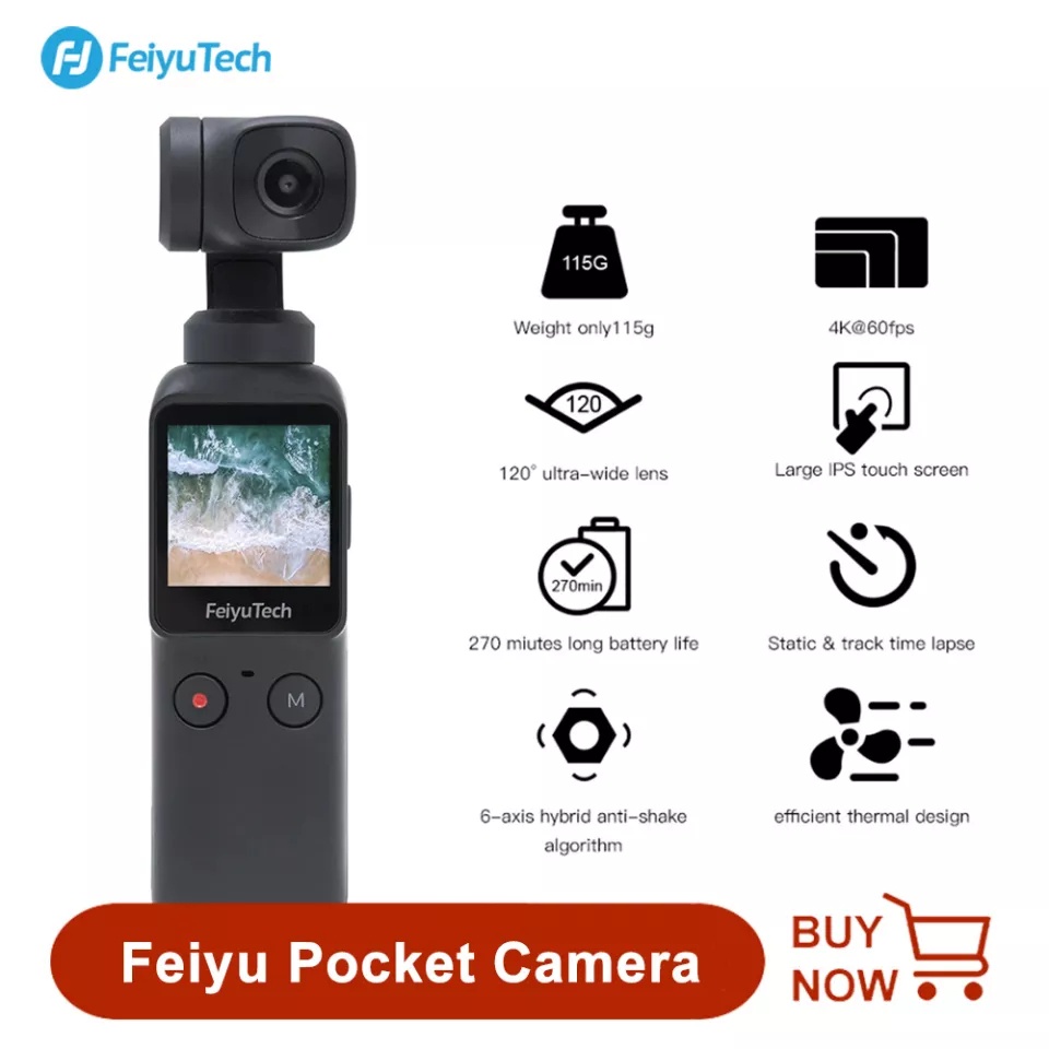 1 Pocket FeiyuTech 4K Guimbal Gimbal Gimbol