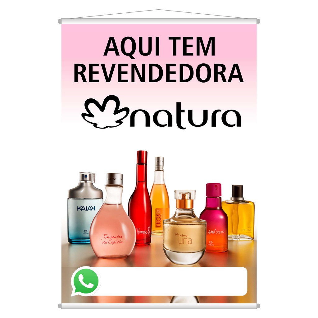 Banner Para Divulgação Aqui tem Revendedora Natura | Shopee Brasil