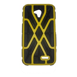 Case Capinha Protetora De Celular Para LG L70 Grades Amarelo