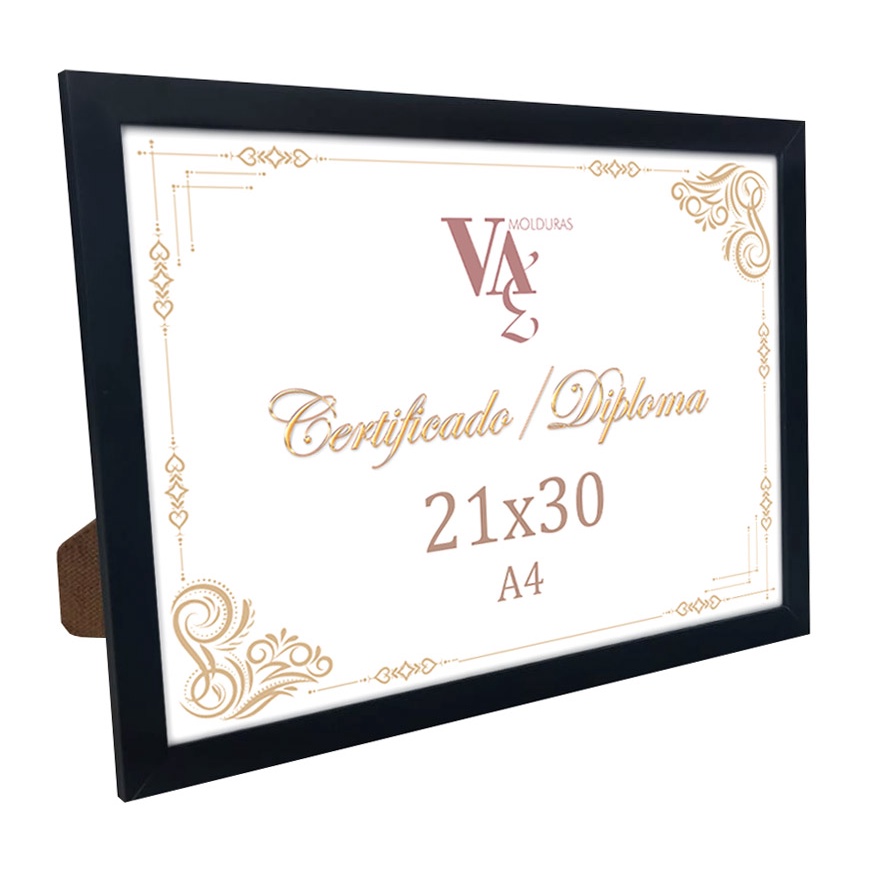 2 Porta Retrato quadro 21X30 preto premium em Oferta na Shopee