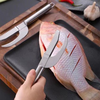 Faca para Peixes Inox - Corte/Raspe/Escavação - 22,5x4x2cm - CK5865
