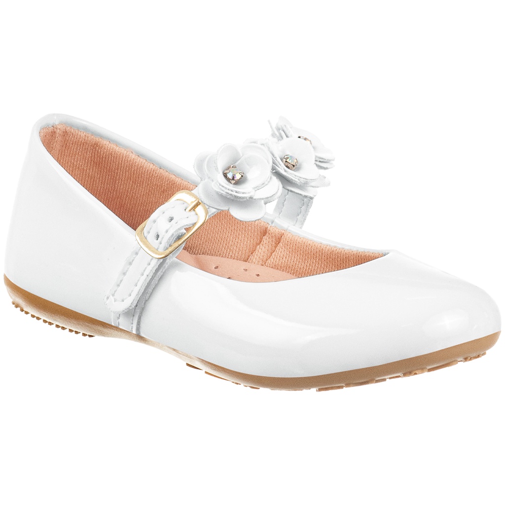 Sapatilha Infantil Sapato Laço Brilho Ramo Flores Leve Boneca Bebê Salomé Menina Rasteirinha Macio Confortável Daminha em Oferta na Shopee
