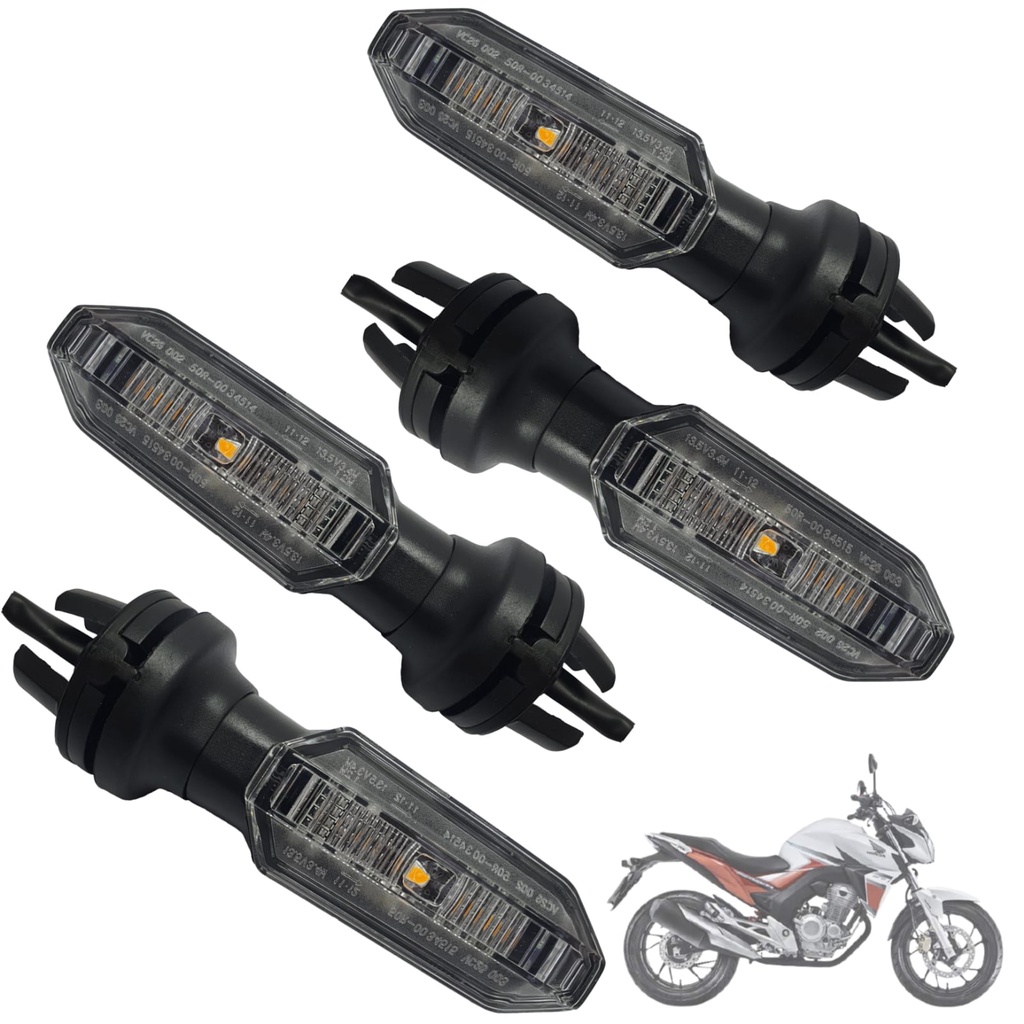 Kit C 4 Pisca Led Seta Honda Cb Twister 250 2 Pares Atec Shopee Brasil