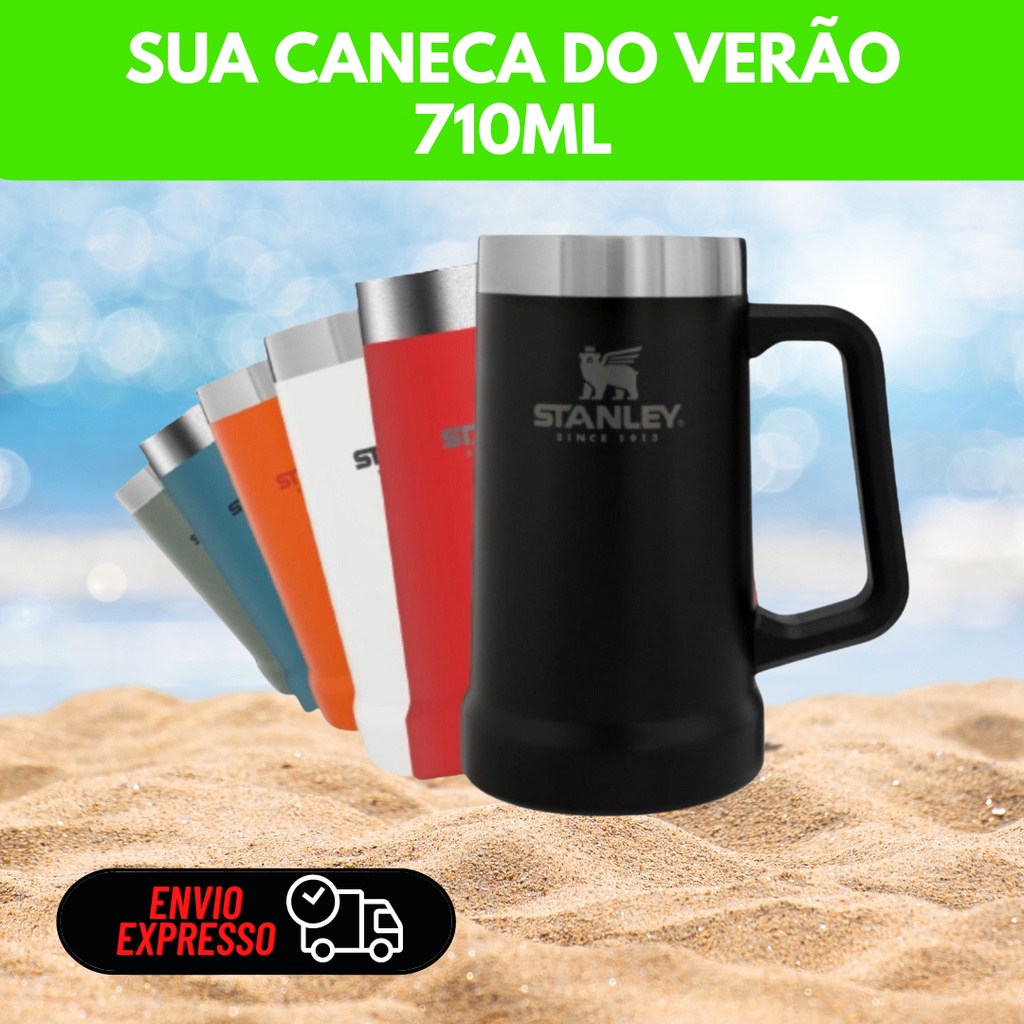 Caneca Térmica Stan ley Adventure Big Grip 710mL Verão Festival Praia Festas Sitio Resenha Carnaval Micareta Viagem