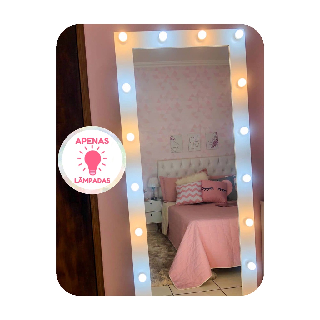 8 Lâmpada Led Bulbo Camarim Ring Light Penteadeira Casa