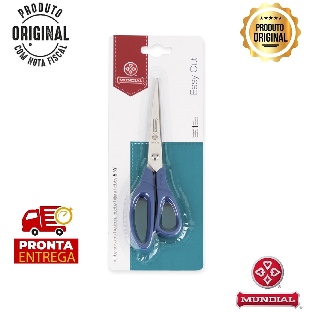 Tesoura Hobby Multiuso Mundial - 14cm 164N-5 1/2 em Oferta na Shopee