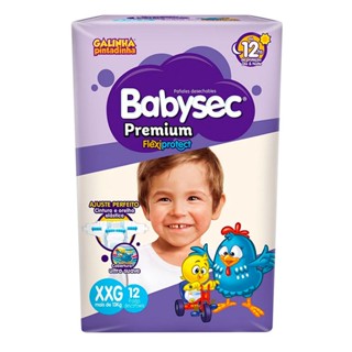 Fralda Descartável Babysec Galinha Pintadinha Premium XXG 12 Tiras
