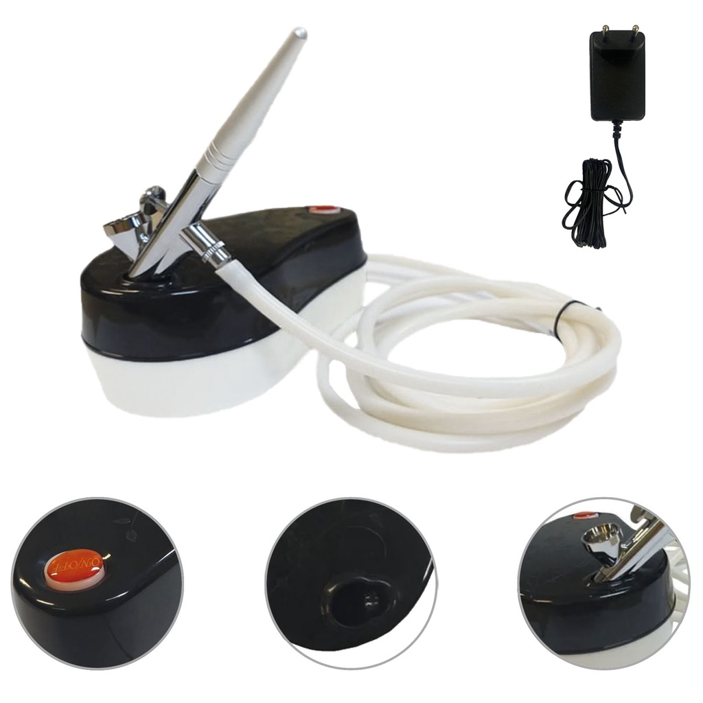 Kit Completo Aerografia Compressor Bivolt + Aerógrafo 0,3mm em Oferta na Shopee