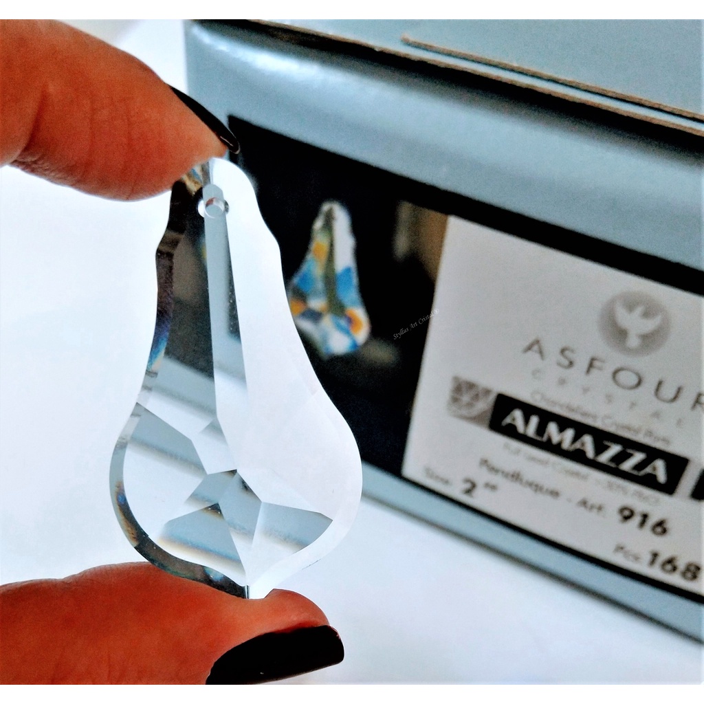 1 Cristal Asfour Bacalhau Sino 5,0 Cm Lustres e Decorações