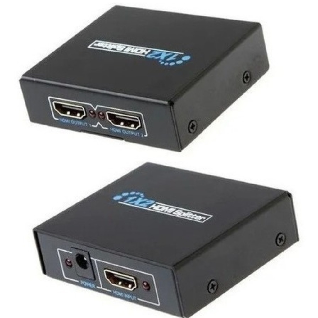 Splitter 1x2 Distribuidor De Sinal Hdmi 3d Duplicado Tv