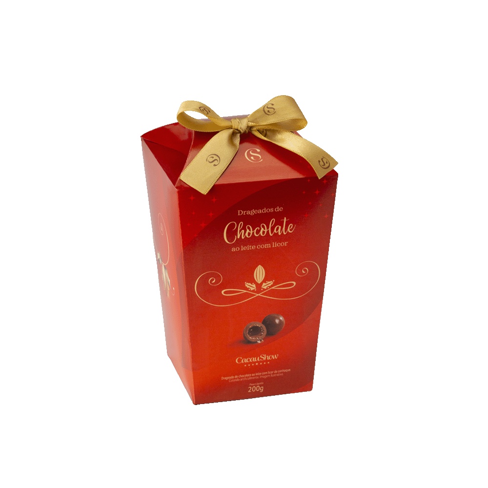 Caixa Drageados Licor 200g Cacau Show Shopee Brasil