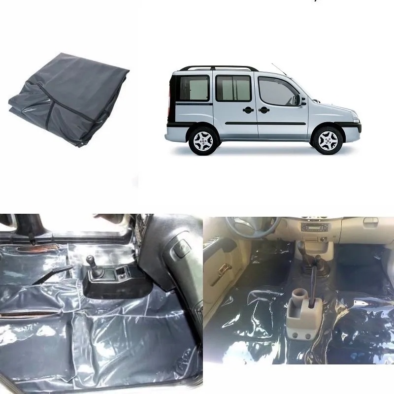 Tapete Carpete Vinil Verniz Grafite Doblô Até Porta Malas em Oferta na Shopee