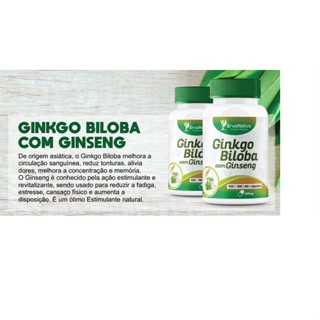 Gingko Biloba com Ginseng 500 mg | 100 cápsulas