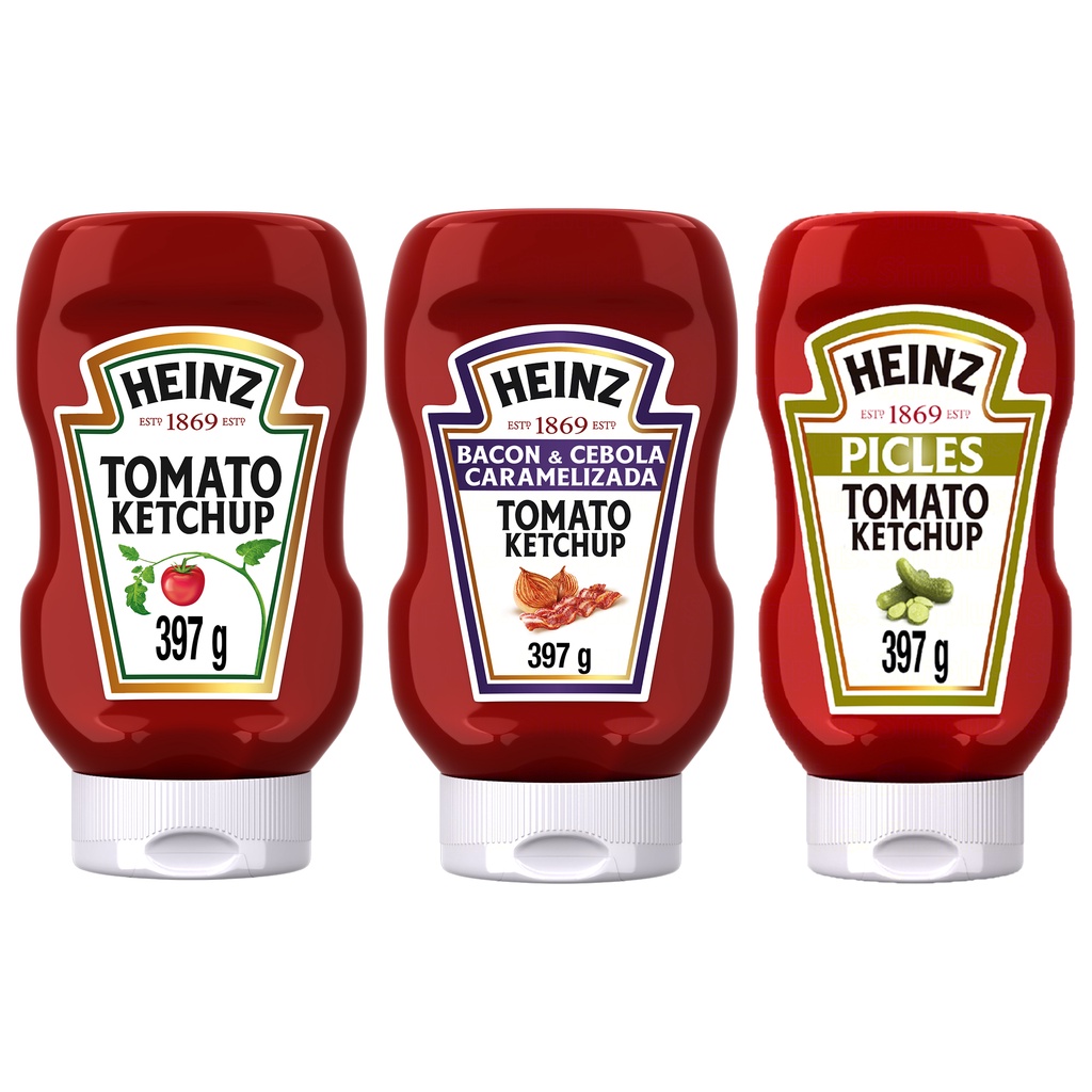 Kit Trio Ketchups Heinz Shopee Brasil