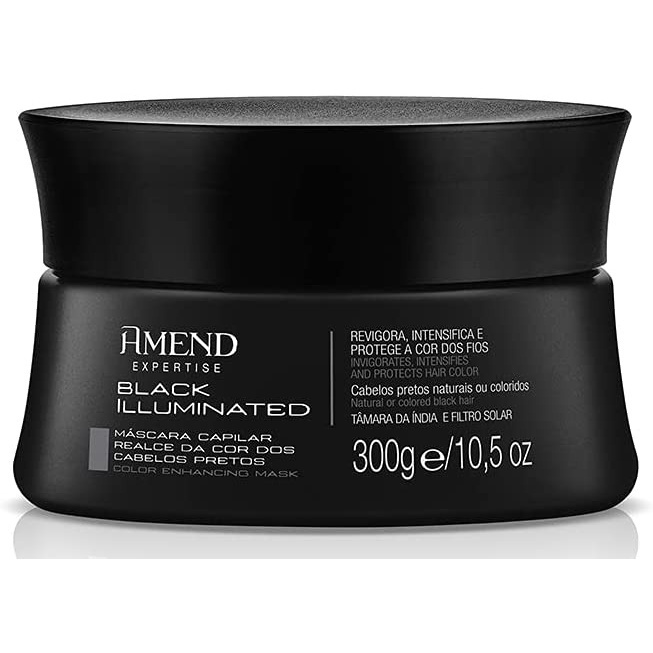 Mascara capilar Realce Cor Preto Iluminated Amend- 300g em Oferta na Shopee