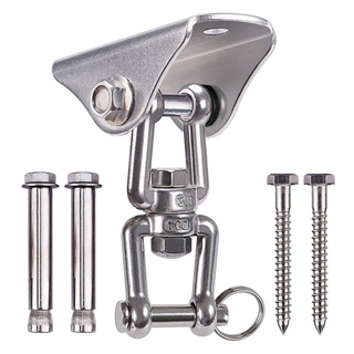 Suporte de Teto Gancho Para Rede e Cadeira Manilha Aço Inox Giratório Capacidade 250Kg em Oferta na Shopee