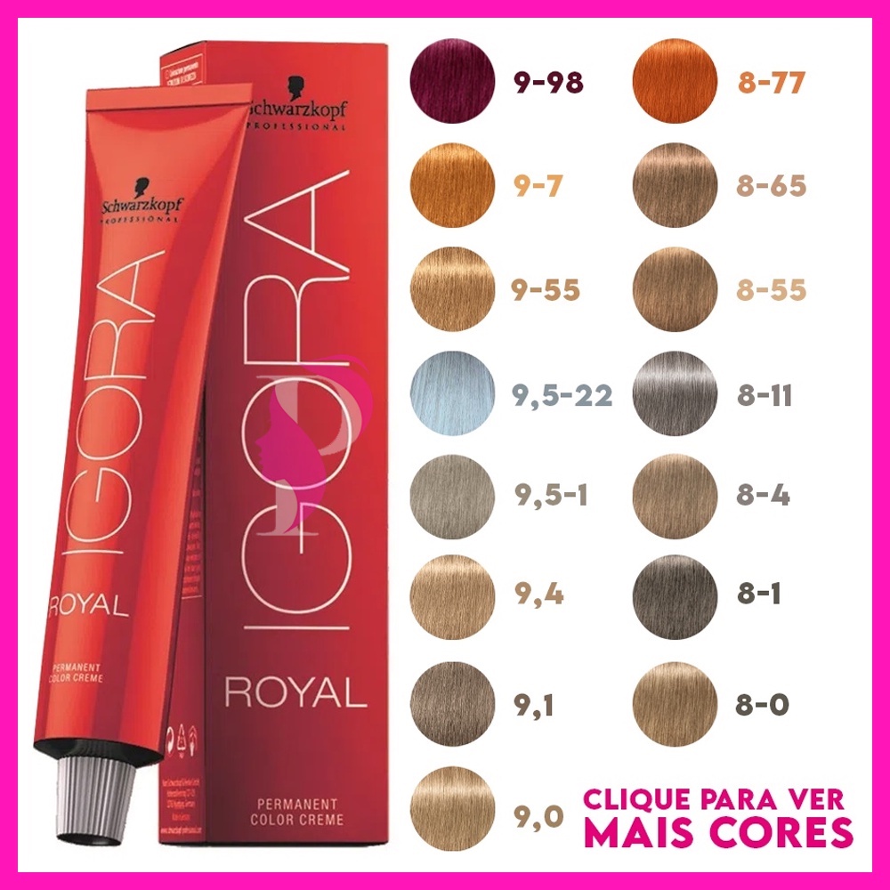 Coloração Igora 7-77 Louro Médio Cobre Extra Schwarzkopf 60g