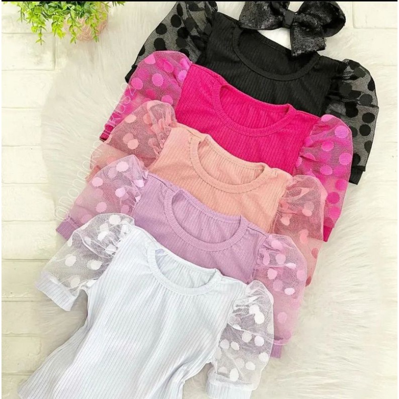 Blusa infantil Manga Princesa 2 ao 16