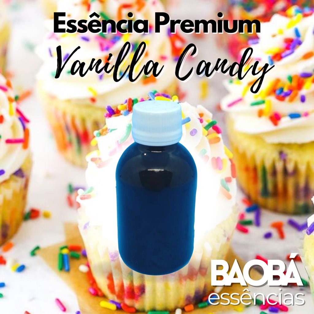 Essência Premium Vanilla Candy - LIPOSSOLÚVEL - 100ml