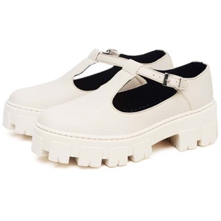 Sapato Mocassim Dubuy Feminino Boneca Areia Mary Jane 1415FG