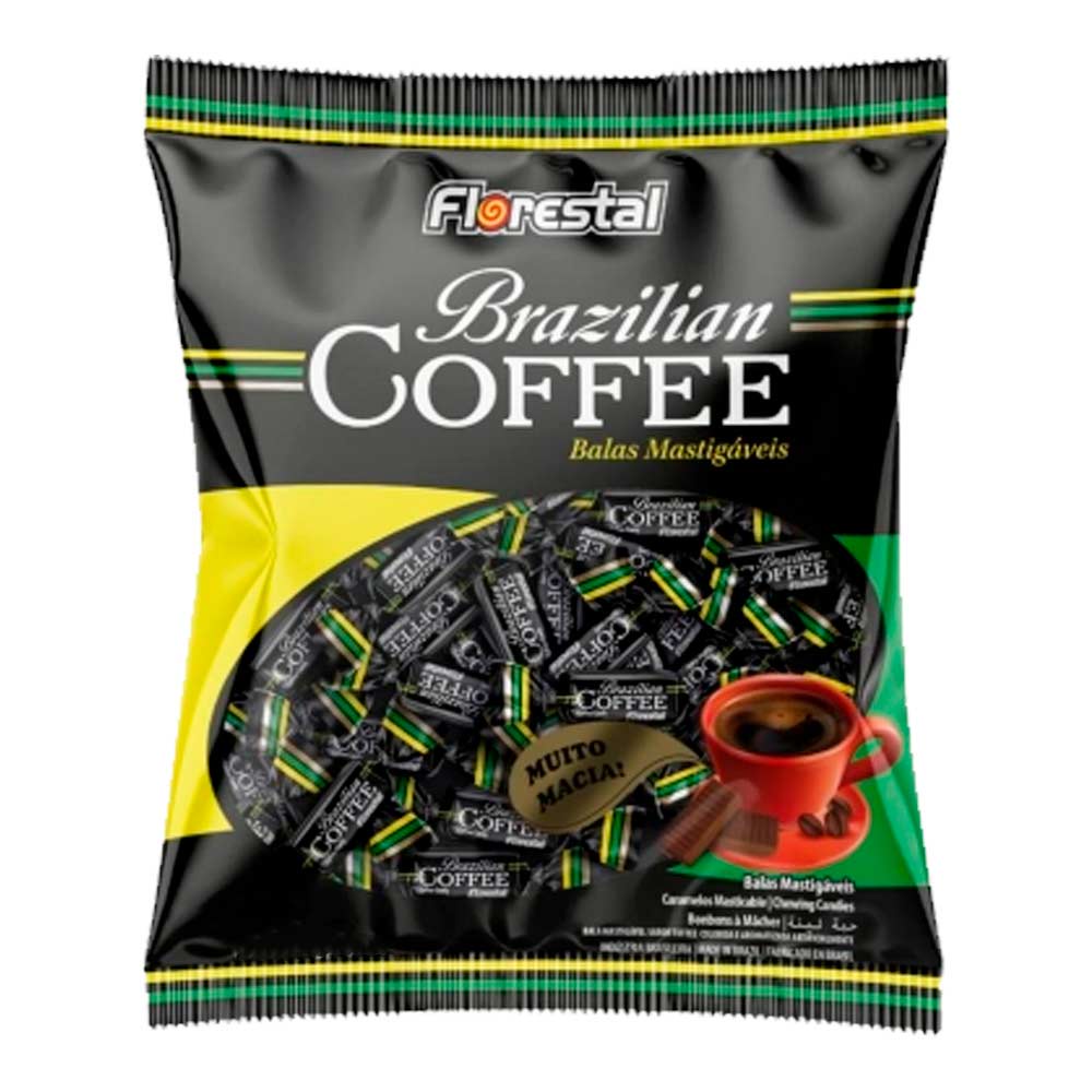 Bala Mastigável Café Brazilian Coffee 500g - Florestal