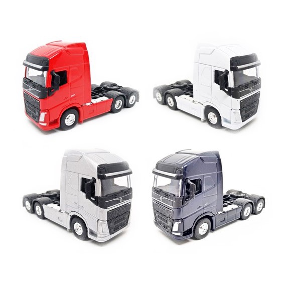 Miniatura Caminhão Volvo FH 500 Truck Metal - Escala 1:64 Com Fricção