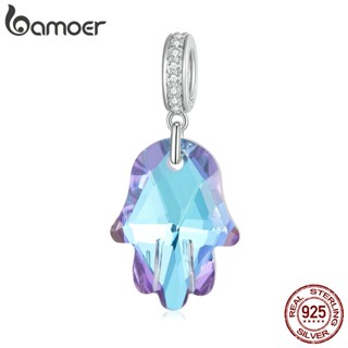 Bamoer 925 Silver Bead Fatima Pingente De Moda Para Mulheres