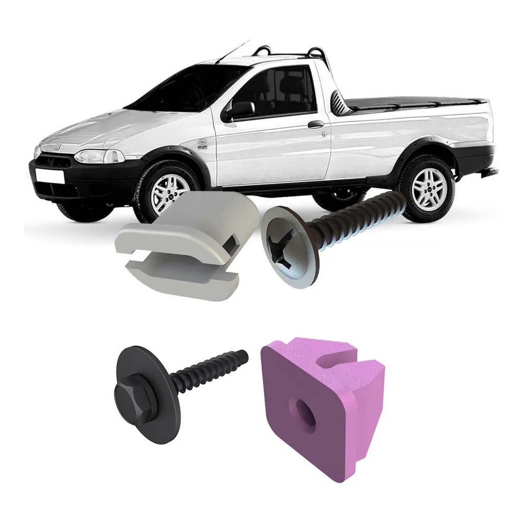 Kit De Grampos  Moldura Paralama Dianteiro Strada 01\07 Weekend Adventure 96\07-22pcs