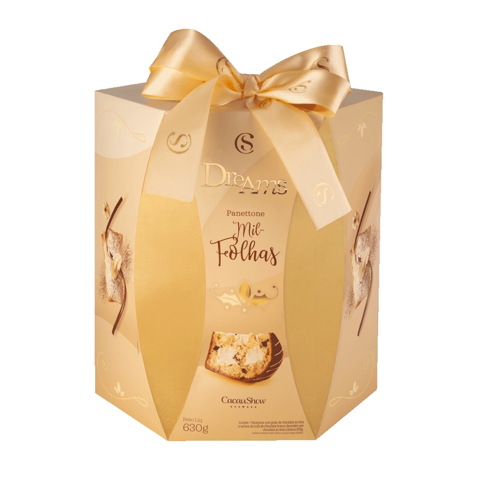 Panettone Dreams Mil-Folhas 850g Cacau Show