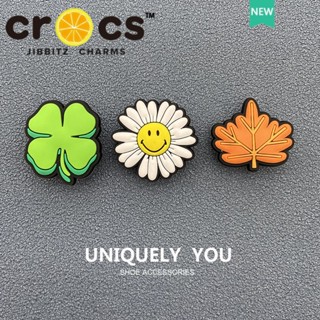 crocs jibbit Encanta Leaf Series botton Acessórios De Bricolagem Decoração De Sapatos