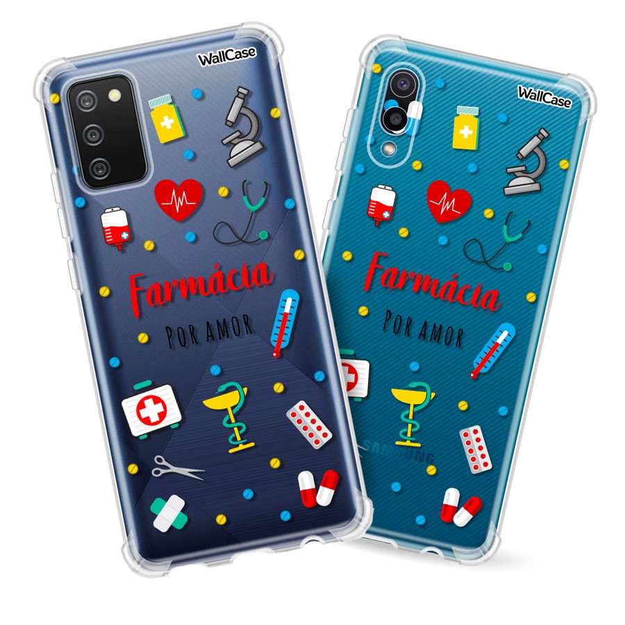Capinha de Celular Cp31 Profissão Farmácia Para Galaxy A03 A04 A14 A31 A32 A33 A34 A53 A54 A72 A73 S23 S24 Fe Plus Ultra