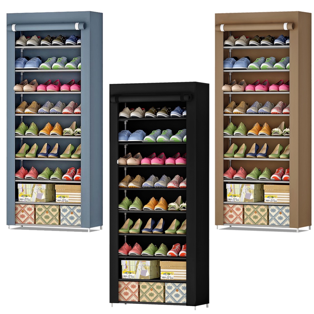 Sapateira Organizadora com 9 Prateleiras para Organizar Sapatos Calçados Chinelos Roupas Objetos 24 Pares - Cores