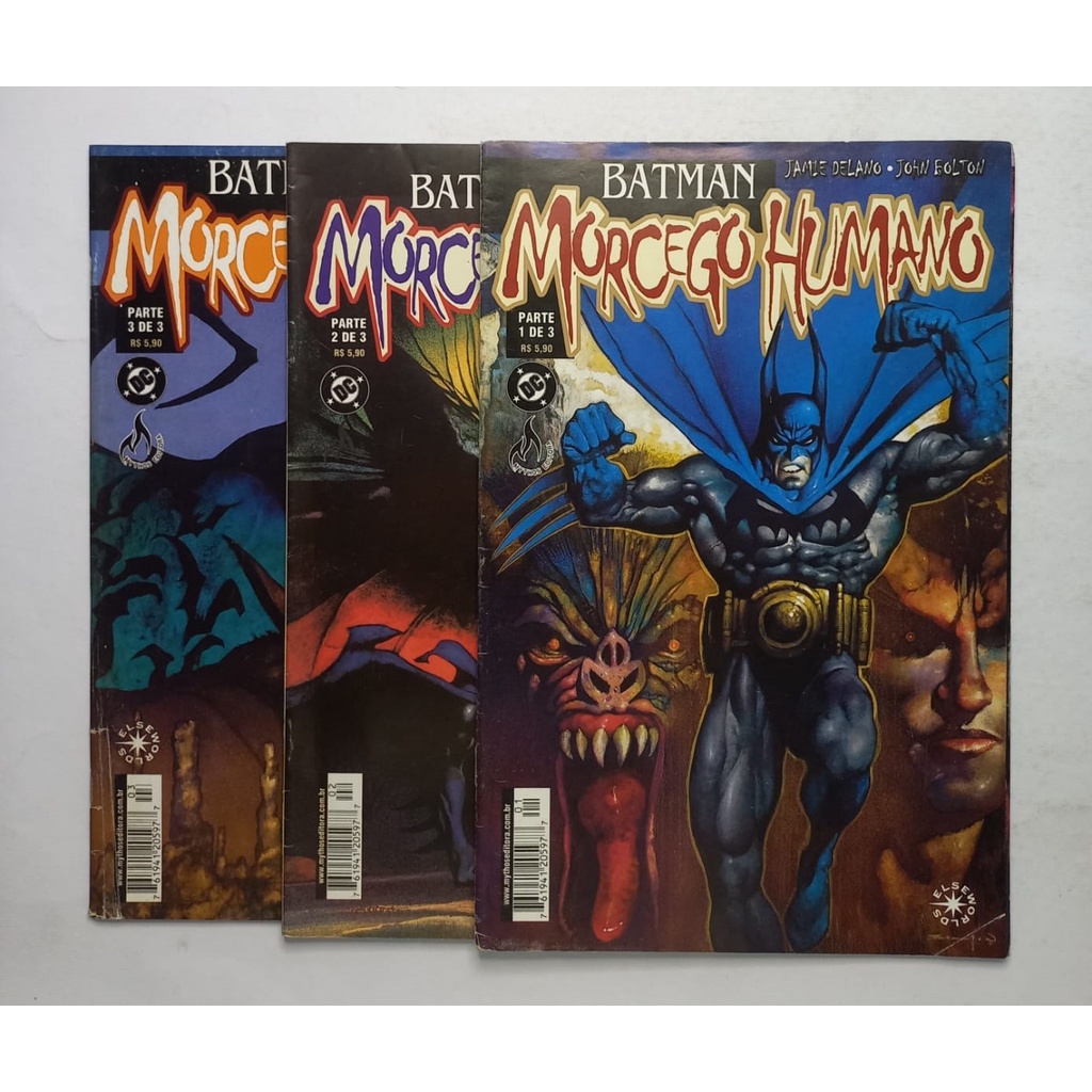 Batman Morcego Humano 1 2 3 Minisserie Completa Editora Mythos 2001 ...