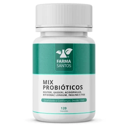 Mix de Probiótico 120 Cápsulas - Equilibra a Flora Intestinal