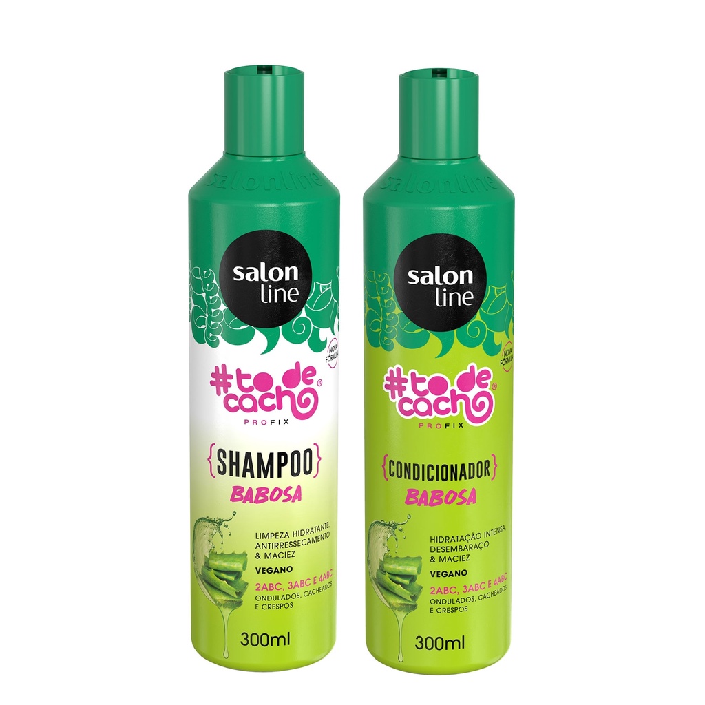 Kit Shampoo e Condicionador de Babosa #todecacho | Salon Line