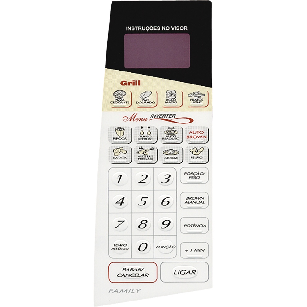 Teclado Membrana para Forno PANASONIC NN-G62 / G62