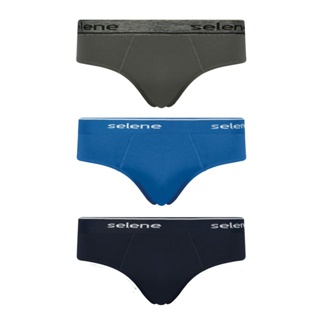 KIT COM 3 CUECAS SELENE SLIP 11900-001 em Oferta na Shopee