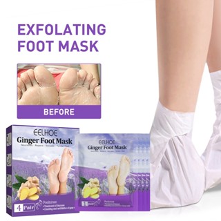 1 Máscara Esfoliante Para Pés De Par Pedicure Meias De Removedor De Pele Morta Hidratante SPA