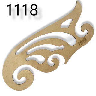 Régua Curva Francesa 1118 Modelista Costura Confecção Mdf. Promoção