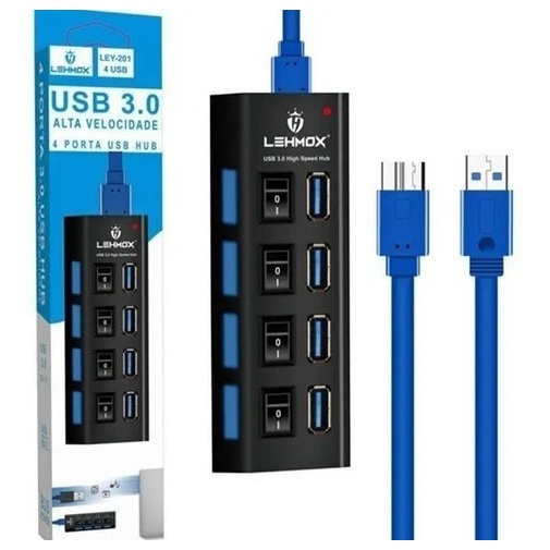 Hub Adaptador Usb 3.0 Extensão Usb 4 Portas