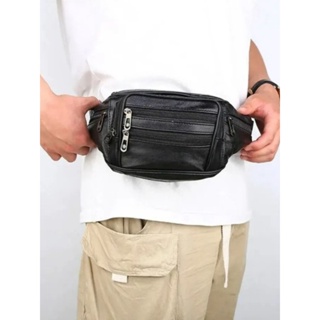 Pochete Bolsa Cintura Motoqueiro Couro em Oferta na Shopee