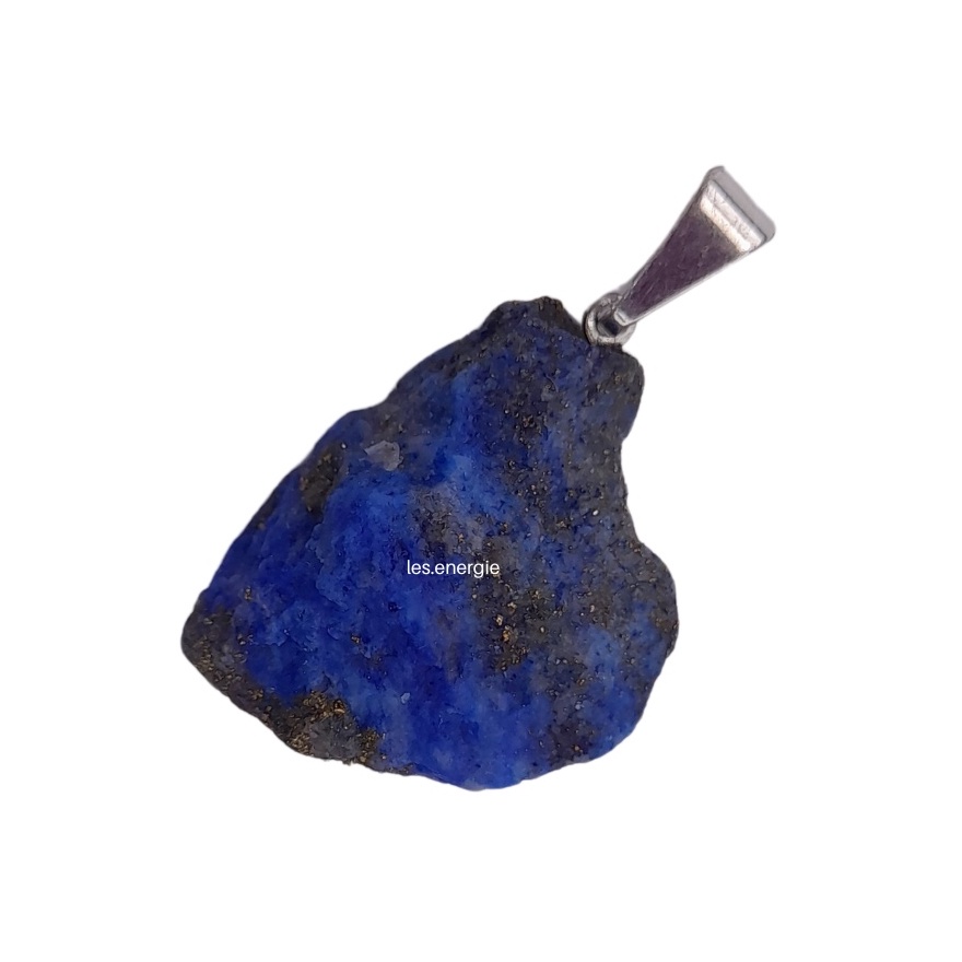 Pingente Lapis Lazuli Pedra Natural Bruta em Oferta na Shopee